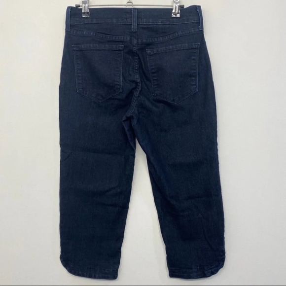 NYDJ Cropped Dark Wash Capri Jeans 4 - Picture 2 of 10
